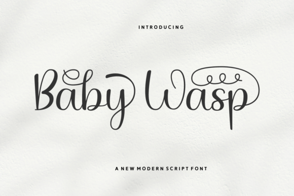 Baby Wasp: A Playful Script Font