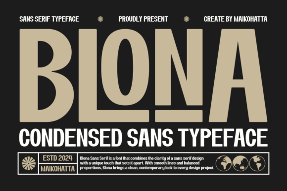 Blona: A Modern Sans Serif for Branding