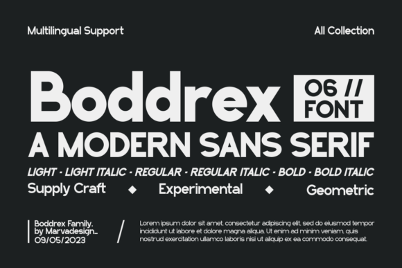 Boddrex Font: Modern Typography for Publishing