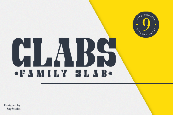 Clabs: A Bold Slab Serif for Editorial Design