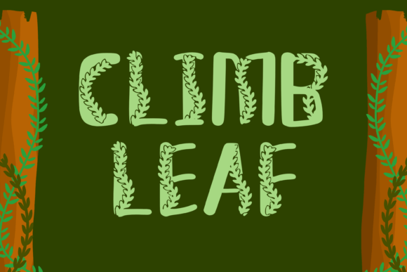 Climb Leaf Font: Elegant Design for Web