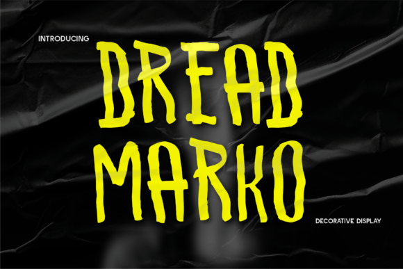Dreadmarko: A Spooky Script for Bold Branding