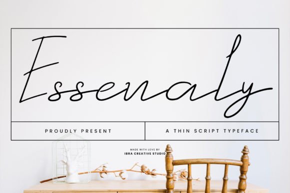 Essenaly: A Delicate Script for Elegant Design