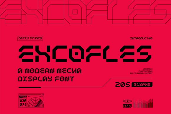 Excofles: Bold Font for Creative Projects