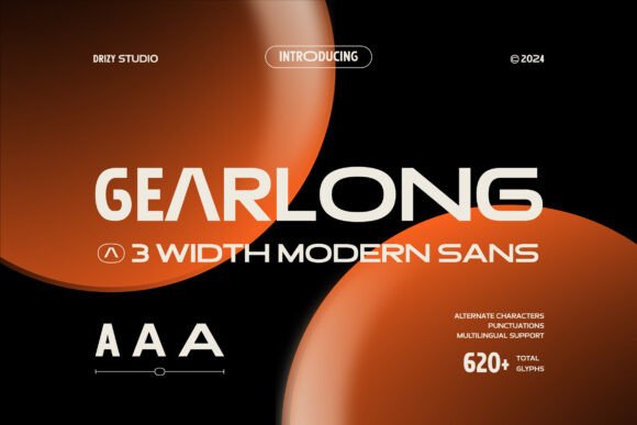 Gearlong: A Modern Font for Editorial Design