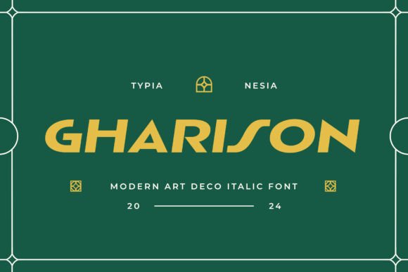Gharison: A Modern Art Deco Font for Creative Projects