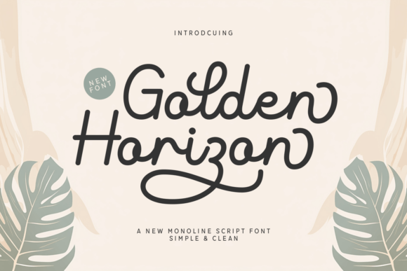 Golden Horizon Font for Business