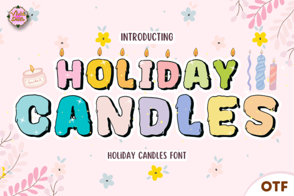 Holiday Candles Font