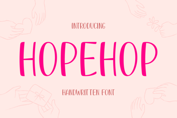 Hopehop Font: A Friendly Handwritten Typeface