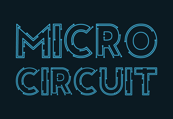 Micro Circuit: A Futuristic Font for Business