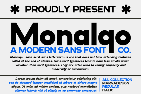 Monalqo: A Modern Sans Serif for Editorial Design