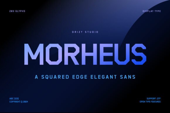 Morheus: A Sleek Sans Serif for Modern Design