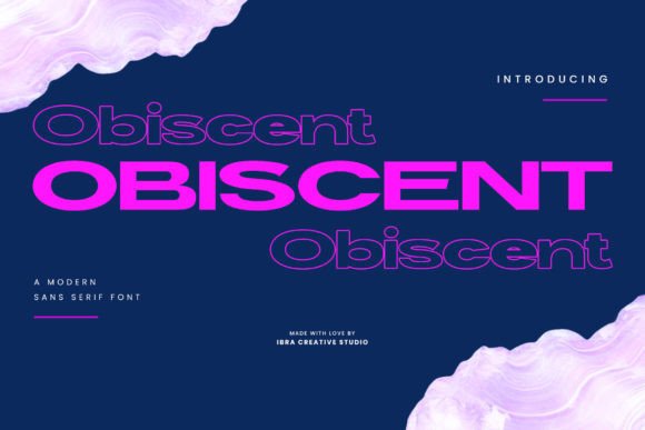Obiscent: Modern Sans Serif Font