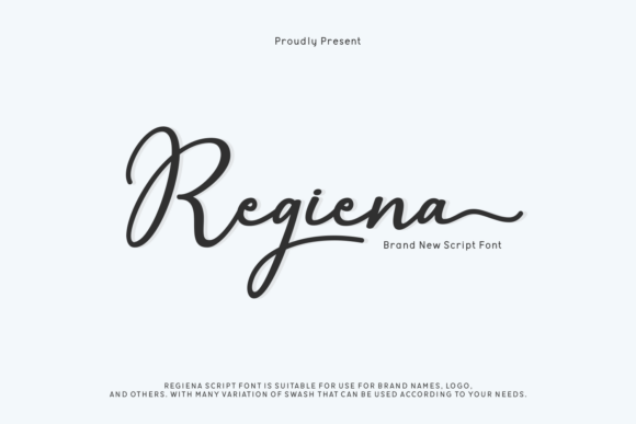 Regiena: A Refined Script Font