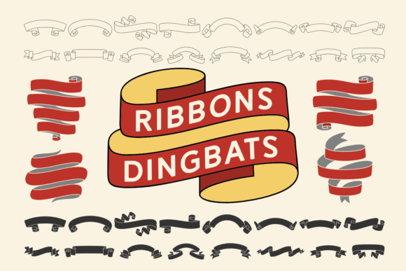Ribbons Dingbats Font