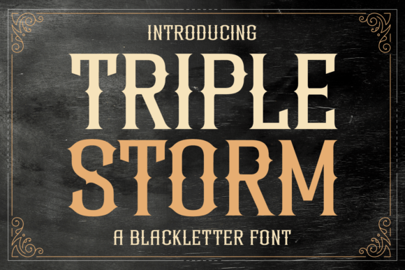 Triple Storm Font for Business